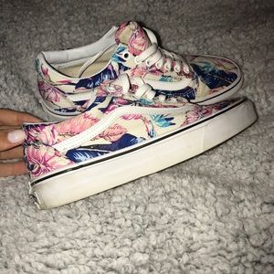 Floral Printed Vans
